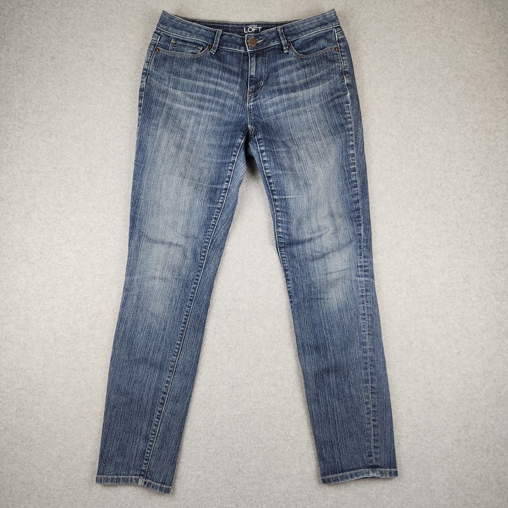 Ann Taylor Loft Curvy Skinny Jeans Women's Size 4 W30 L30 Mid Rise Stretch